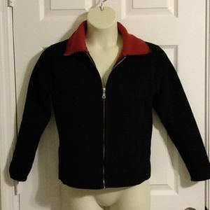 Women's Barrage black & red petite fleece size PS